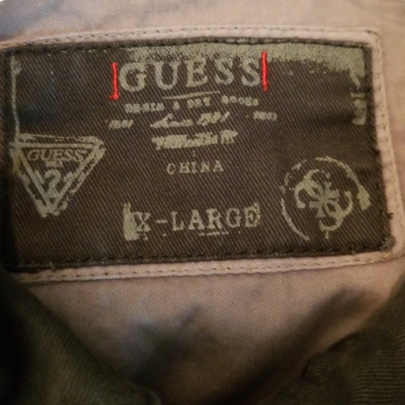 Guess Distressed Cotton Full Zip Jacket - Picture 7 of 8